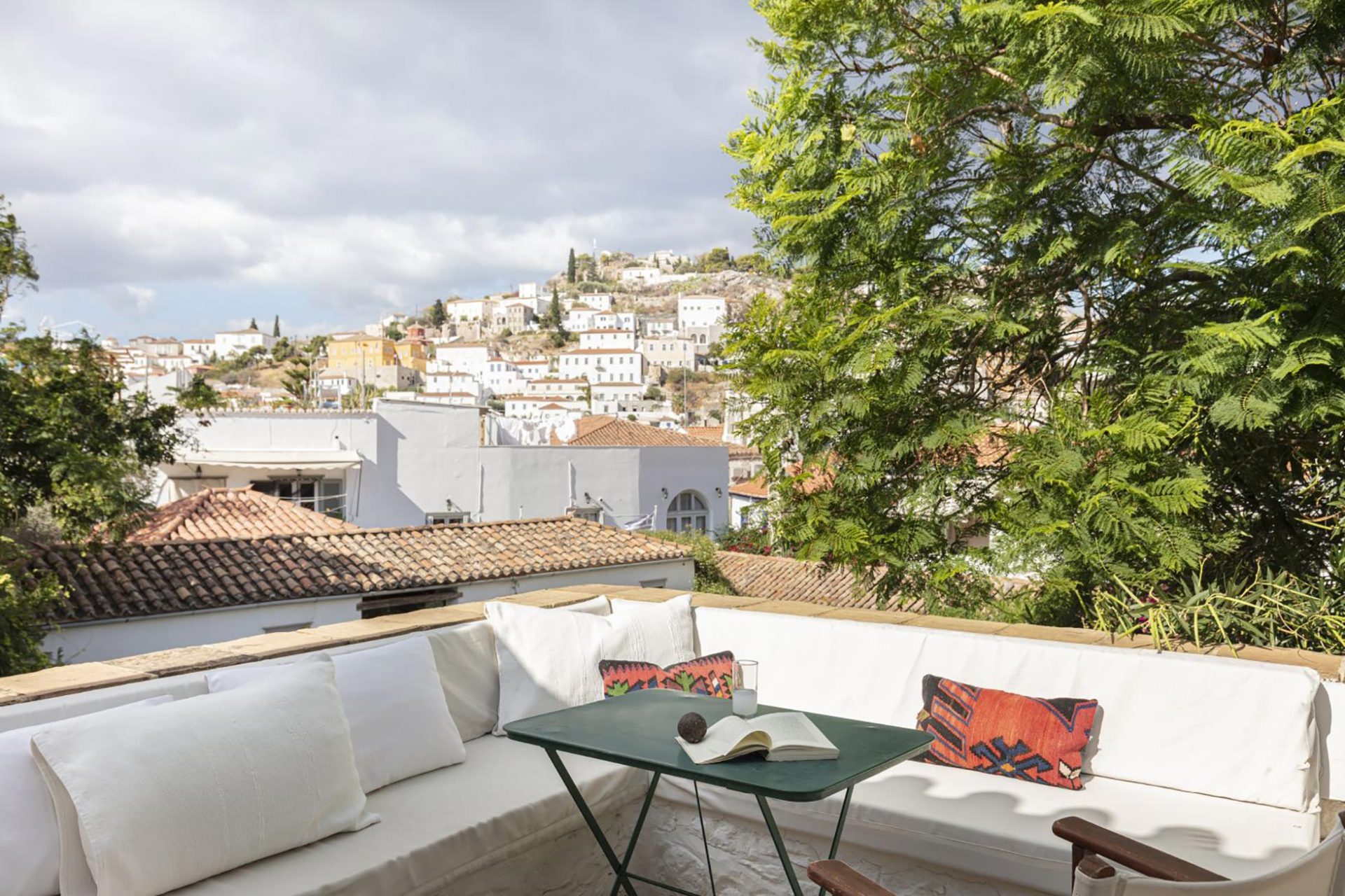 Hotel balcony and view